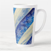 スノーフレーク・スワール・ラテ・マグ カフェラテマグ (右)