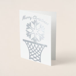 スノーフレーク・ネットボール・メリークリスマス 箔カード