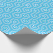 スノーフレーク・パターンを見過ごす ラッピングペーパー (角)