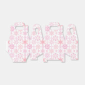 スノーフレーク・パターン・ピンク フェイバーボックス (折り畳みなし)