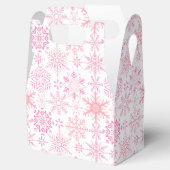 スノーフレーク・パターン・ピンク フェイバーボックス (オープン)