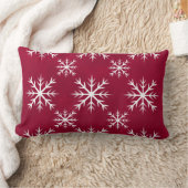 スノーフレーク・パターン – 北極デザイン ランバークッション (ブランケット)