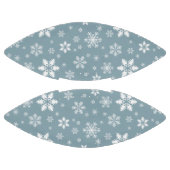 スノーフレーク・パターン、白い雪、雪、グレー アメリカンフットボール (パネル)