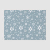 スノーフレーク・パターン、白い雪、雪、グレー 薄葉紙 (正面)