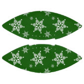 スノーフレーク・パターン、白い雪、雪、緑 アメリカンフットボール (パネル)