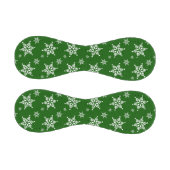 スノーフレーク・パターン、白い雪、雪、緑 野球ボール (パネル)