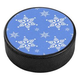 スノーフレーク・パターン、白い雪、雪、青 アイスホッケーパック
