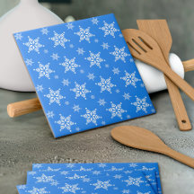 スノーフレーク・パターン、白い雪、雪、青