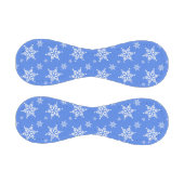 スノーフレーク・パターン、白い雪、雪、青 野球ボール (パネル)