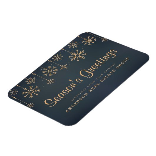 スノーフレーク・ビジネスシーズンのご挨拶 マグネット (左側)