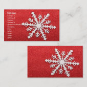 スノーフレーク・ビジネス・カード 名刺 (正面/裏面)