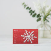 スノーフレーク・ビジネス・カード 名刺 (スタンド正面)