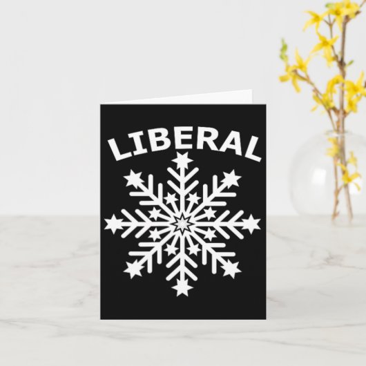 スノーフレーク・フェミニストの多様性の人権の平等 カード (黄色い花)