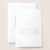 スノーフレーク・フォイル・カード 箔カード (裏面封筒付き)