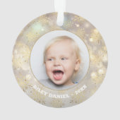 スノーフレーク・フォト・アクリル オーナメント (裏面)