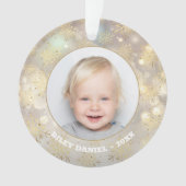 スノーフレーク・フォト・アクリル オーナメント (正面)