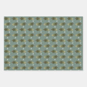 スノーフレーク・フォレストラッピング紙セット3枚 ラッピングペーパーシート (正面2)