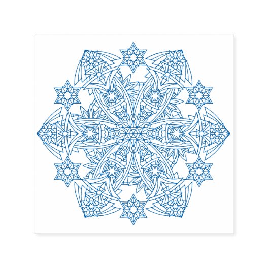 スノーフレーク フォーエバー セルフ インキング ラバー スタンプ: ブジョ セルフインキングスタンプ (デザイン)