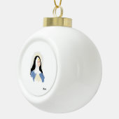 スノーフレーク・フレームオーナメント:ローマのセントベアトリス セラミックボールオーナメント (右)