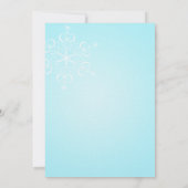 スノーフレーク ブライダルシャワー 招待状 (裏面)