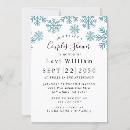 スノーフレーク ブライダルシャワー 招待状