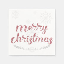 スノーフレーク&ブランズホリデーナプキンス