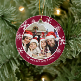 スノーフレーク・ブルゴーニュの素晴らしい季節 セラミックオーナメント