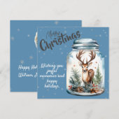 スノーフレーク ブルー シーズンカード (正面/裏面)