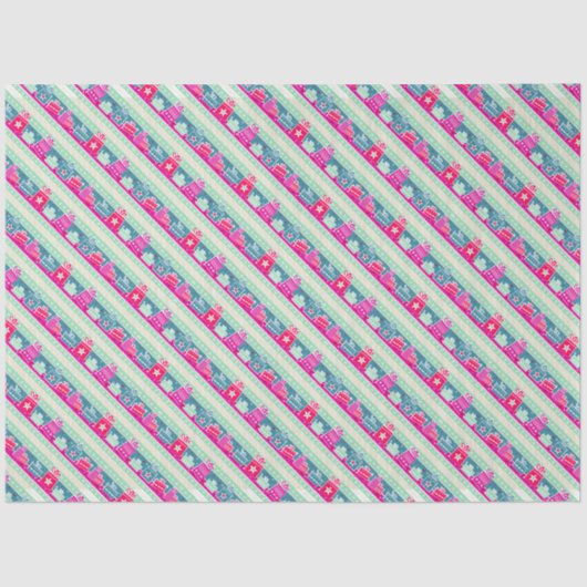 スノーフレーク&プレゼントティッシュペーパー 薄葉紙 (正面)