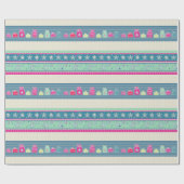 スノーフレーク&プレゼントラッピング紙 ラッピングペーパー (フラット)