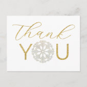 スノーフレーク ベビーシャワー 感謝を伝えるポストカード | 冬 ポストカード (正面)