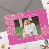 スノーフレーク・ベリきらきら光るーエレガント・クリスマス写真 シーズンカード