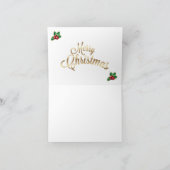 スノーフレーク・ベルズホリーサンタトナディースクリスマス カード (内部)