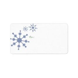 スノーフレーク・ホリデー住所 シール