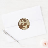 スノーフレーク・ホリデー・グリーティングカードとシール ラウンドシール (封筒)