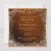 スノーフレーク&ボーブルクリスマスパーティー 招待状 (裏面)