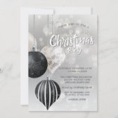 スノーフレーク、ボールシルバークリスマスカンパニー 招待状 (正面)