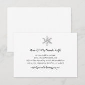 スノーフレーク レスポンス カード (正面/裏面)