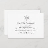 スノーフレーク・レスポンス・カード 招待状 (正面/裏面)