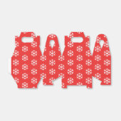 スノーフレーク・レッド・クリスマス・フェイスボックス フェイバーボックス (折り畳みなし)