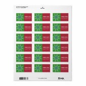 スノーフレーク – 住所 シール (フルシート)