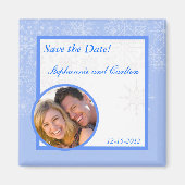 スノーフレーク 結婚発表 マグネット (正面)