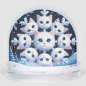 スノーフレーク・顔をキュートな白猫 (裏面)