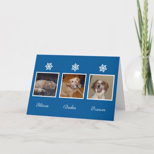 スノーフレークHanukkah休日のストーリーカスタムの写真 シーズンカード (正面)