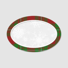 スノーフレークMacGregorプレイド名タグ 名札