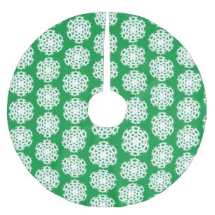 スノーフレークNo. 11 – タイル ブラッシュドポリエステルツリースカート