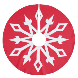 スノーフレークNo.6 ブラッシュドポリエステルツリースカート