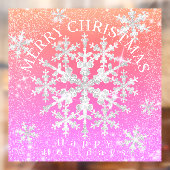 スノーフレークPink Orange ウィンドウサイン (シート2)