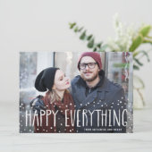 スノーフレームハッピーオールホリデーフォトカード シーズンカード (スタンド正面)