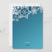 スノーフレー縁どクフォトホリデーカード シーズンカード (裏面)